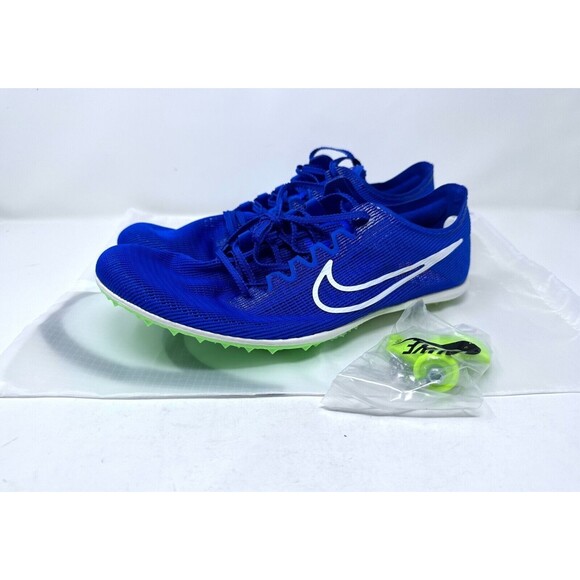 Nike Zoom Men's 12 Mamba V6 Distance DR2733-400 Track Field Spikes blue NEW - Picture 1 of 16